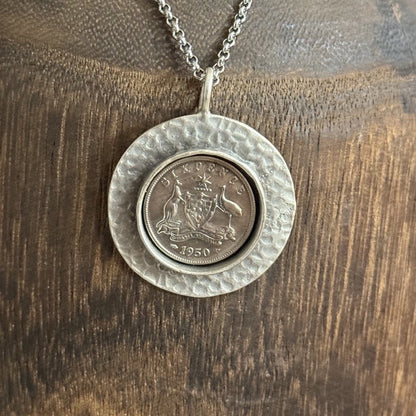 1950 Australian Sixpence Necklace
