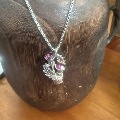 Vintage Scottish Celtic Kilt Pin Necklace