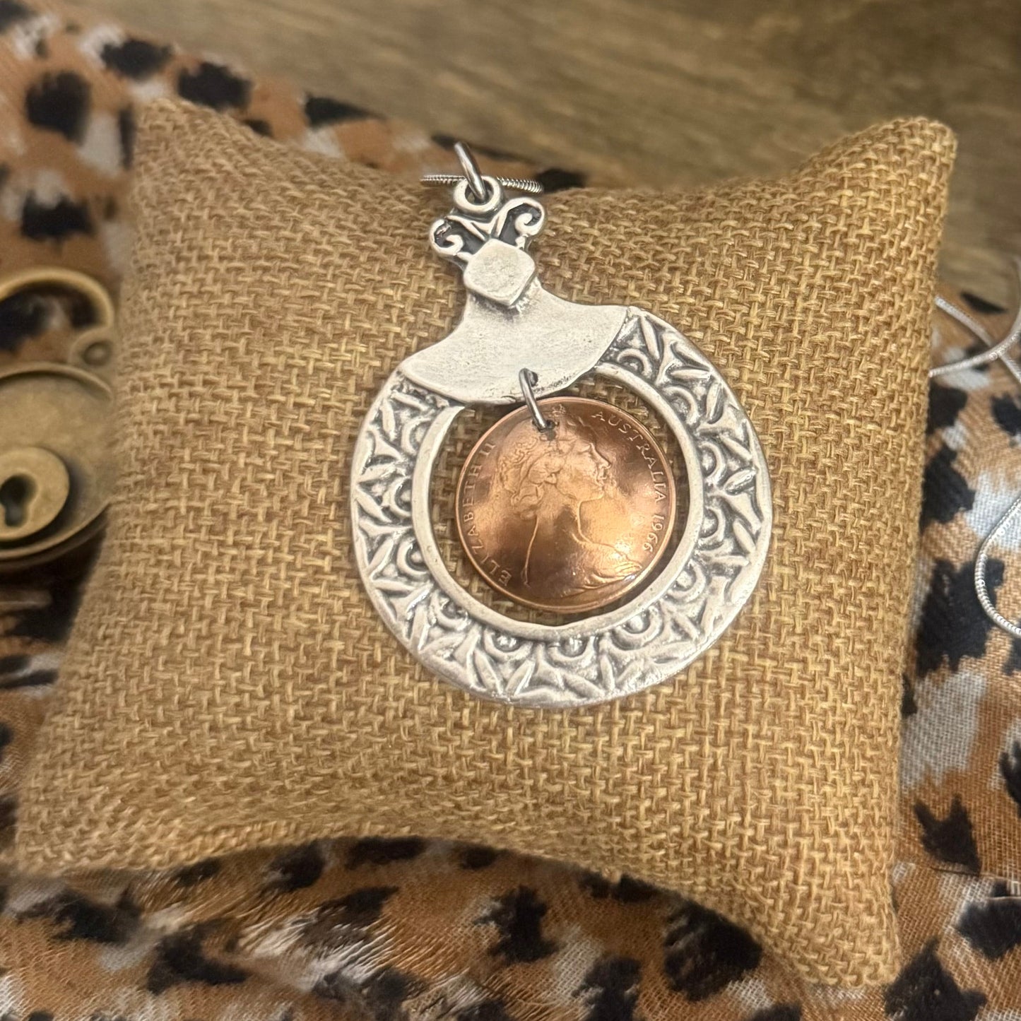 1966 Two Cent Coin Necklace