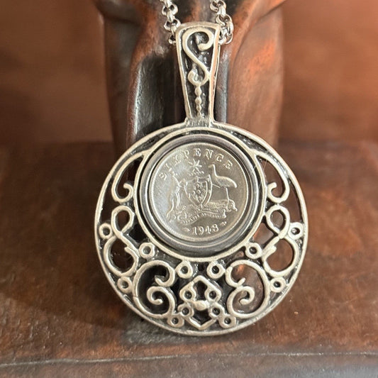 1948 Australian Sixpence Necklace