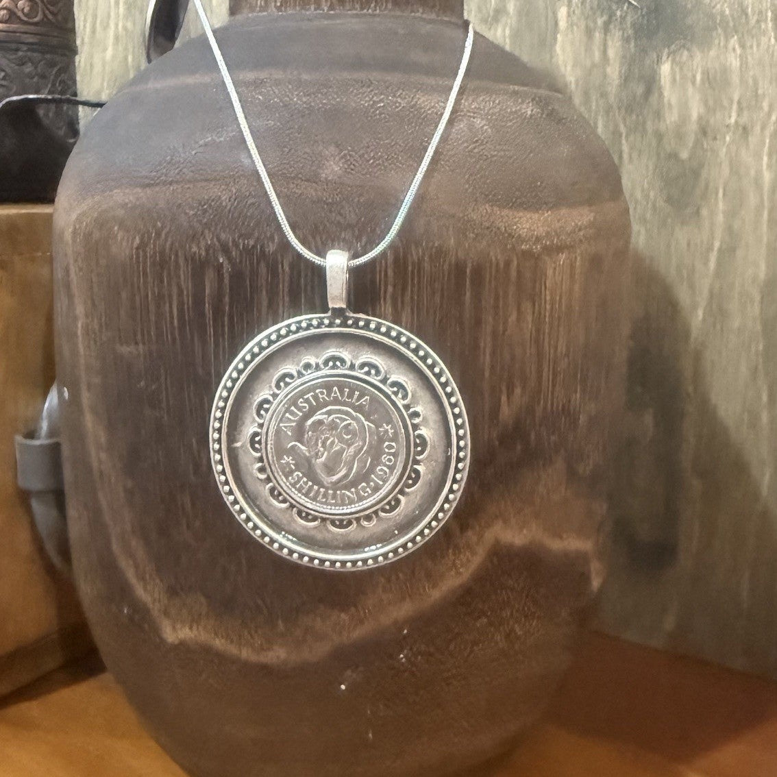 1960 Australian Shilling Necklace