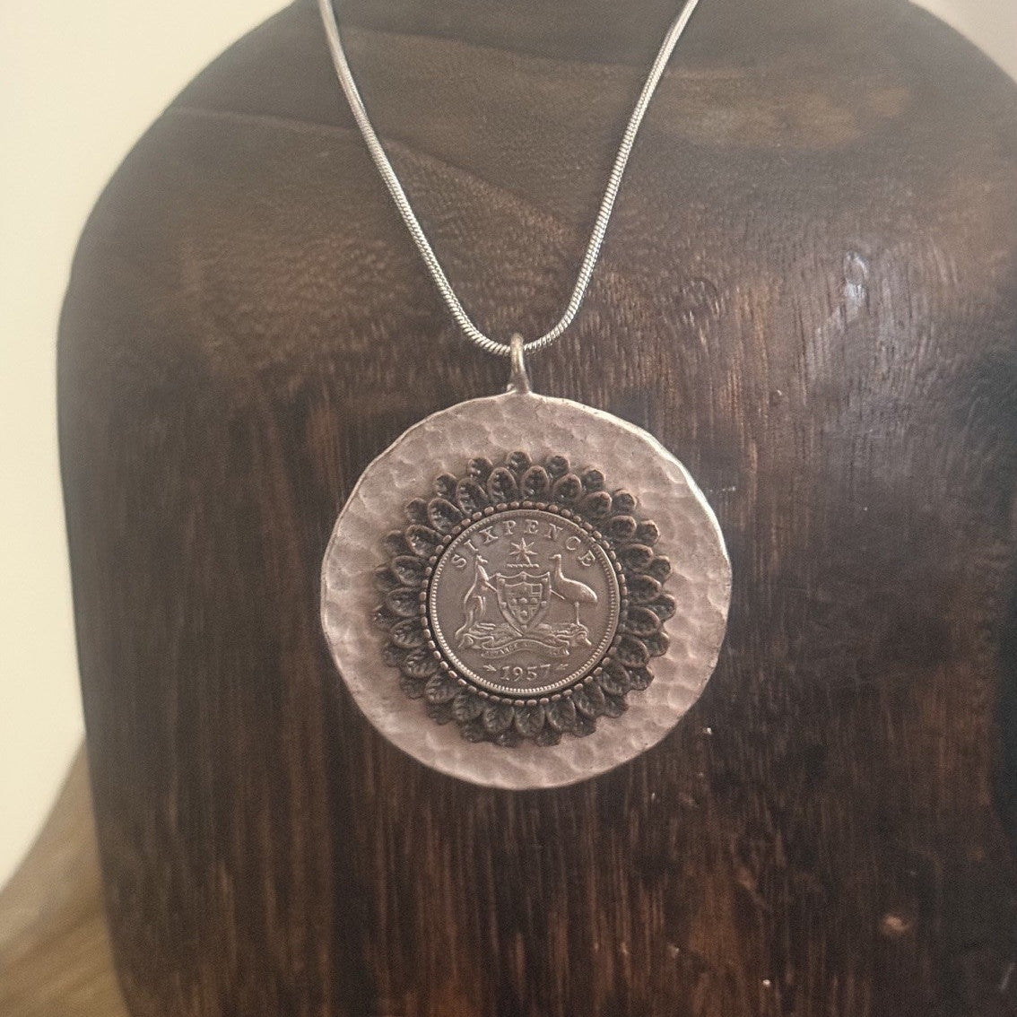 1957 Australian Sixpence Necklace