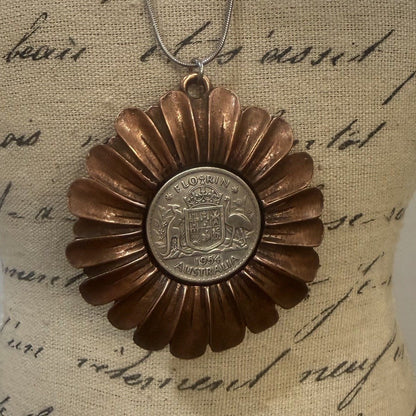 1954 Australian Florin Coin Necklace