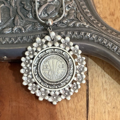 1943 Threepence Necklace