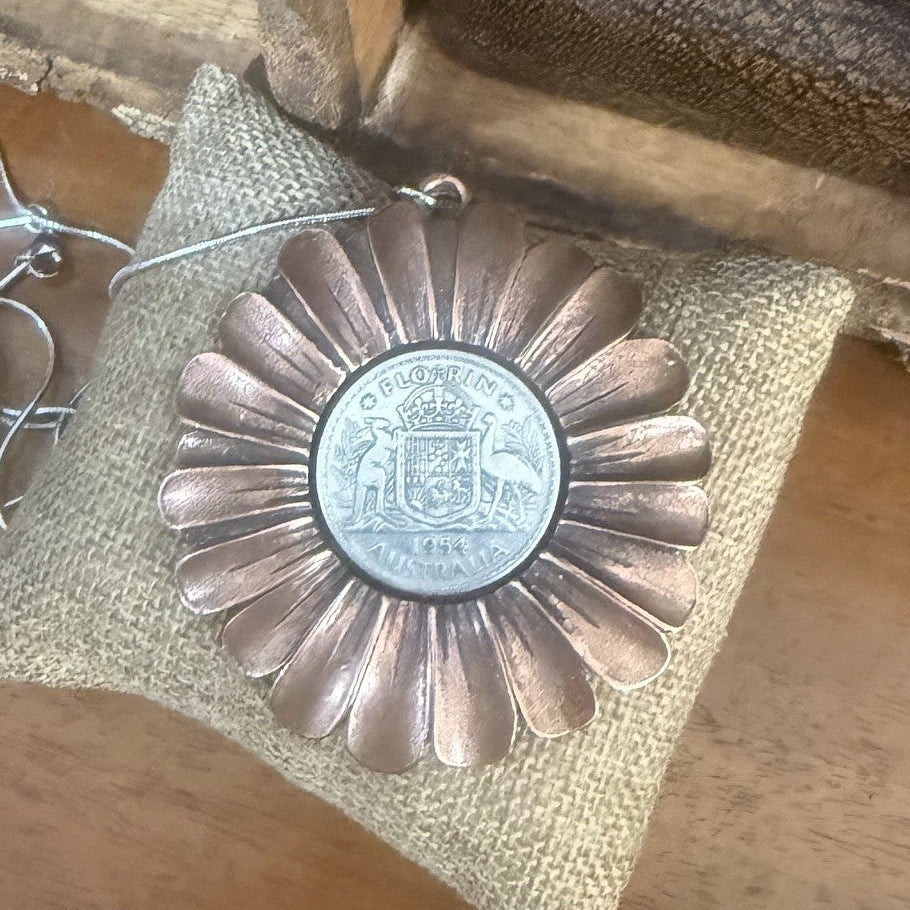 1954 Australian Florin Coin Necklace