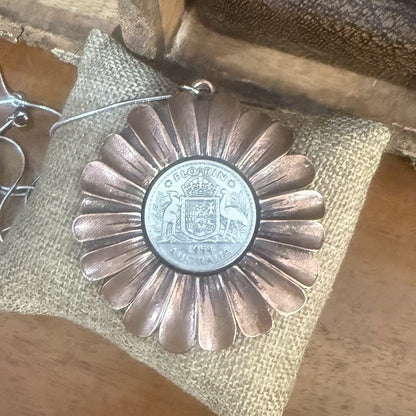 1954 Australian Florin Coin Necklace