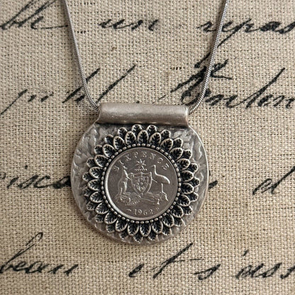 1962 Australian Sixpence Necklace