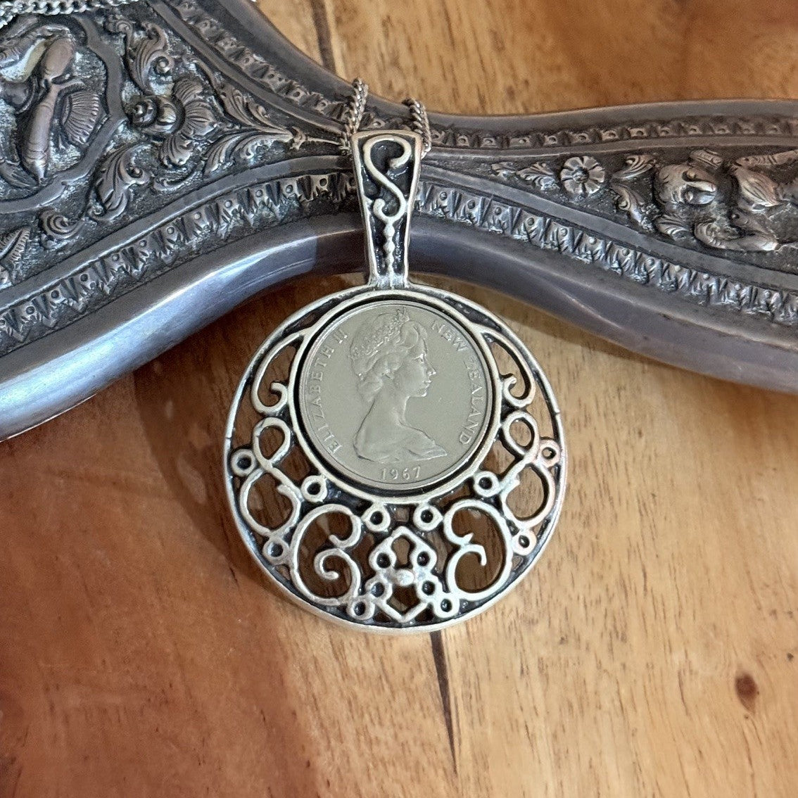 1967 New Zealand Coin Necklace