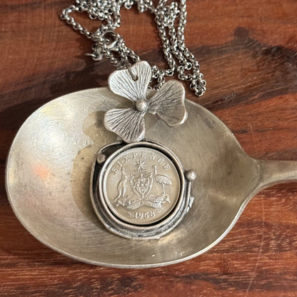 1958 Australian Sixpence Necklace