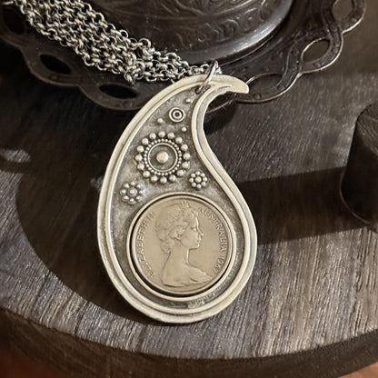 1967 Australian 20 Cent Coin Necklace