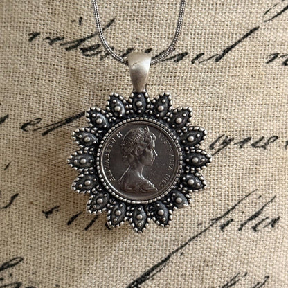 1982 Australian Ten Cent Coin Necklace