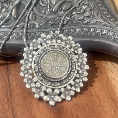 1947 Threepence Coin Necklace