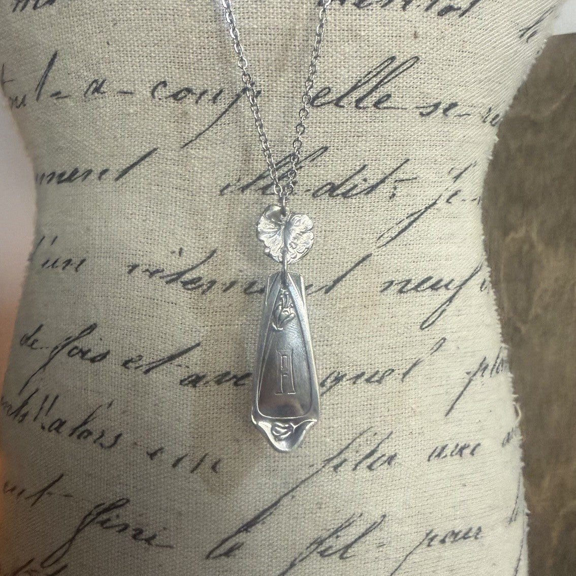 "A" Necklace German Silver