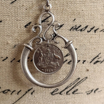 1948 Australian Sixpence Necklace