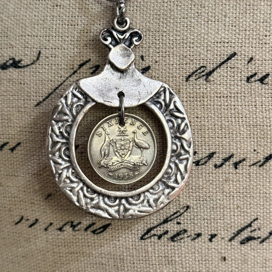 1958 Australian Sixpence Necklace