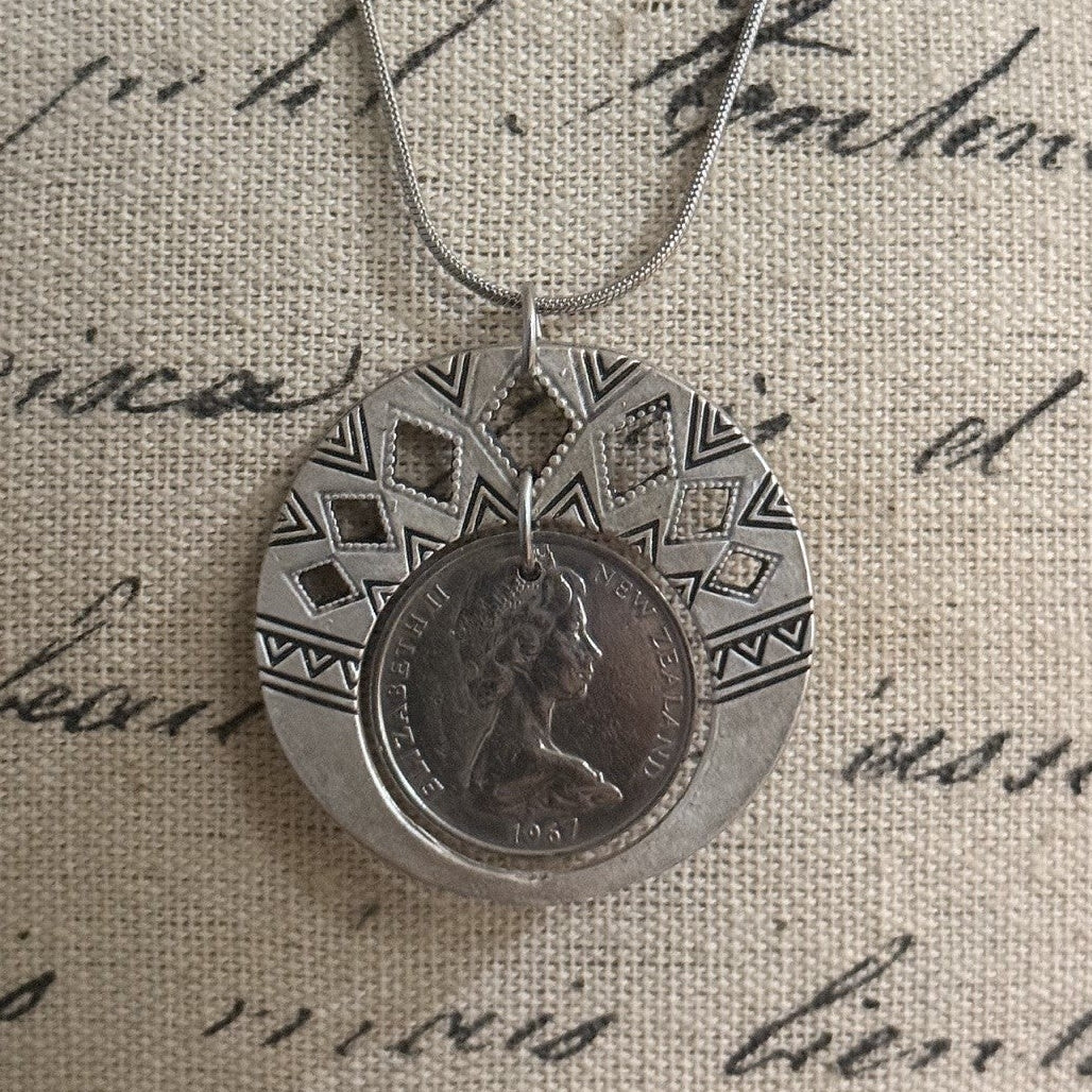 1967 New Zealand Shilling Necklace