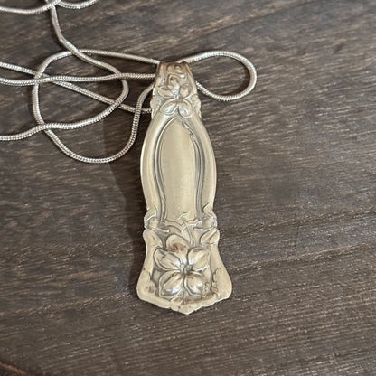 WM. A. Rogers Early 1900s Floral Spoon Handle Necklace