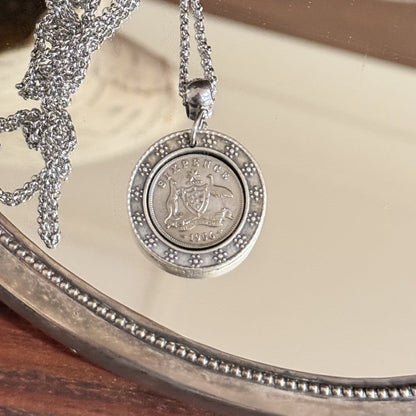 1951 Australian Sixpence Necklace