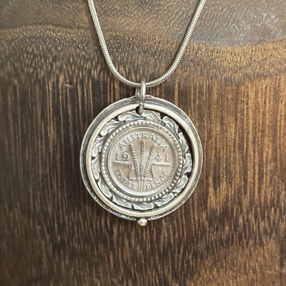 1941 Australian Threepence Necklace
