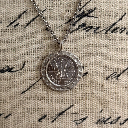 1952 Australian Threepence Necklace
