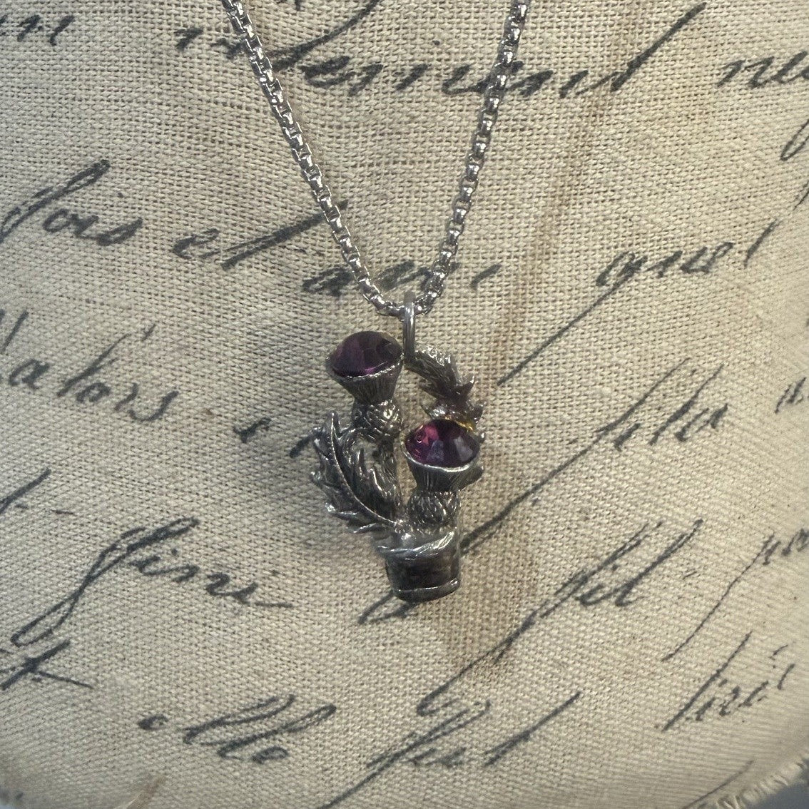 Vintage Scottish Celtic Kilt Pin Necklace