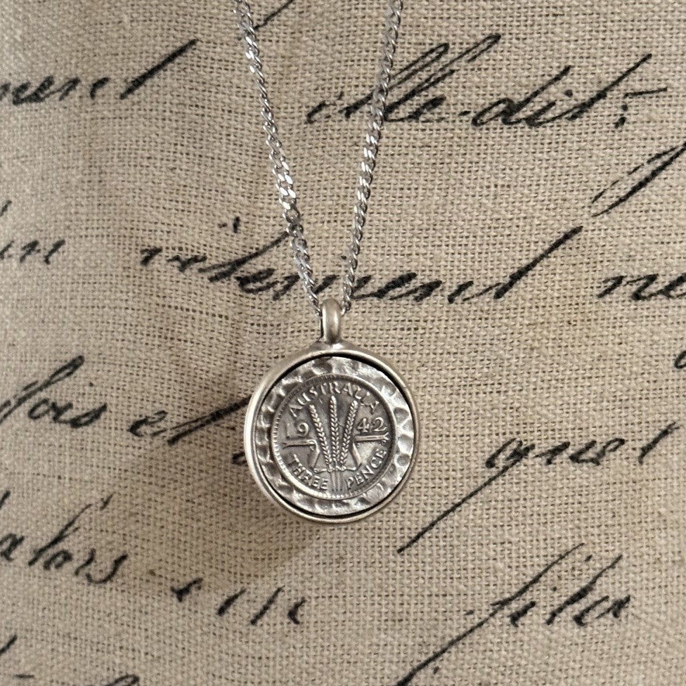 1942 Australian Threepence Necklace