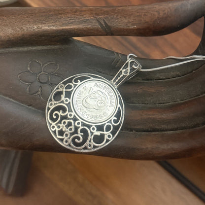1954 Australian Shilling Necklace