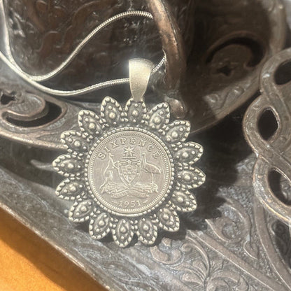 1951 Sixpence Necklace