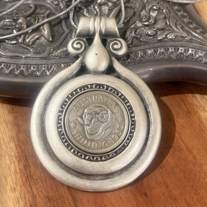 1952 Australian Shilling Necklace