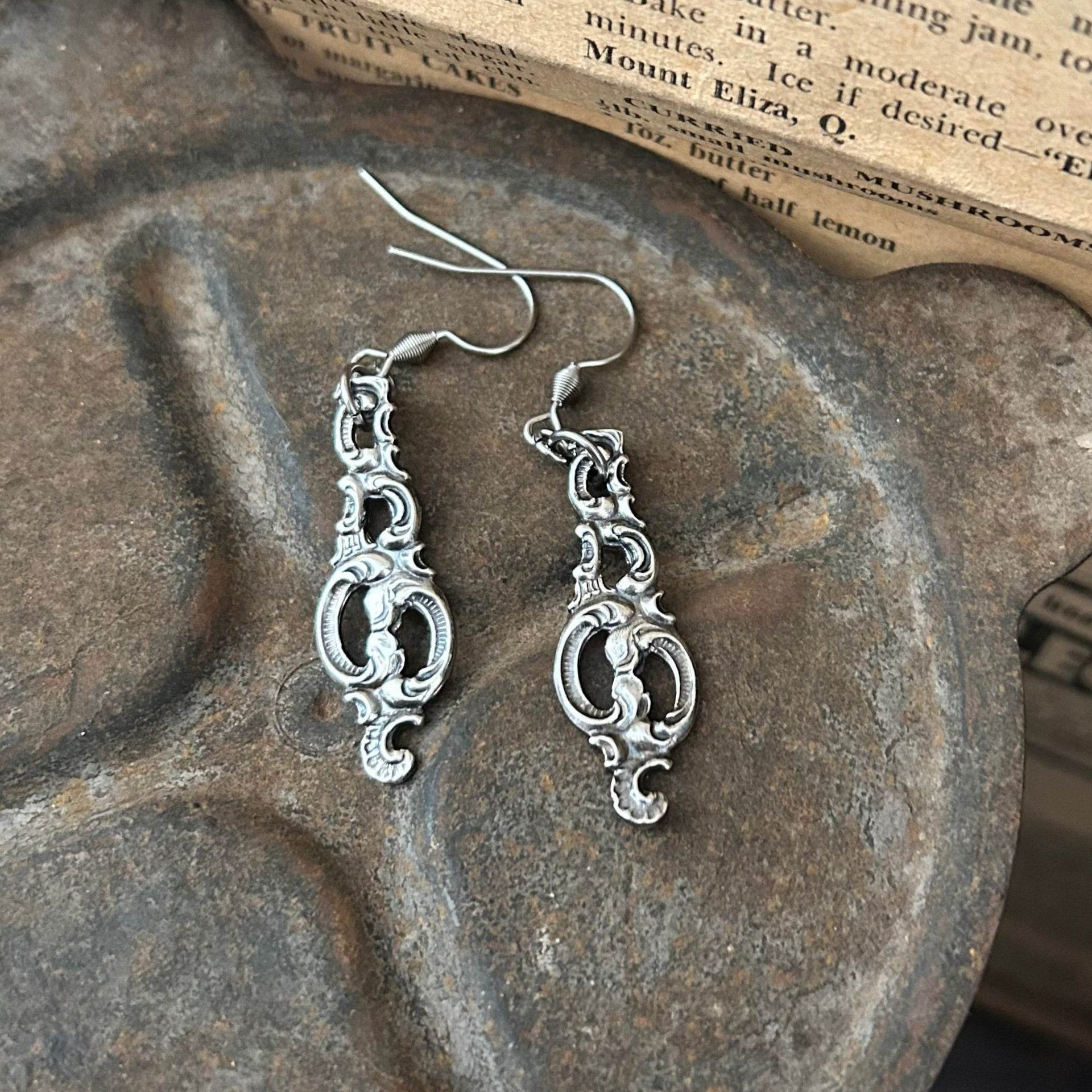 Sterling Silver Earrings - Nordic Heritage Filigree - Molly Made