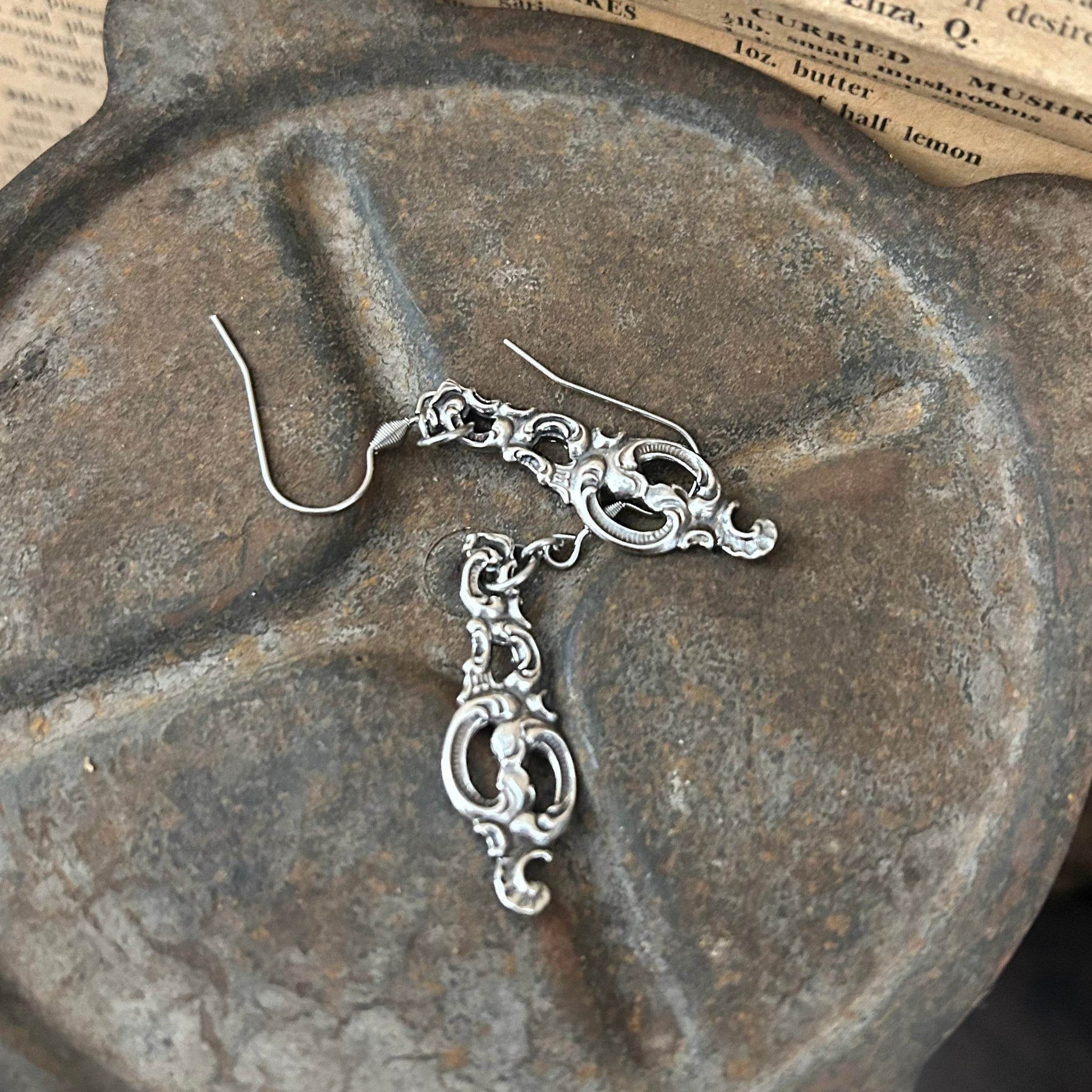 Sterling Silver Earrings - Nordic Heritage Filigree - Molly Made