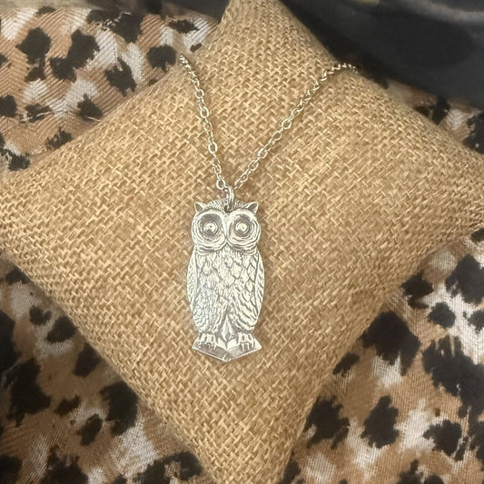 Vintage Owl Necklace