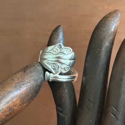 1920s Gero Art Deco Cake Fork Wrap Ring