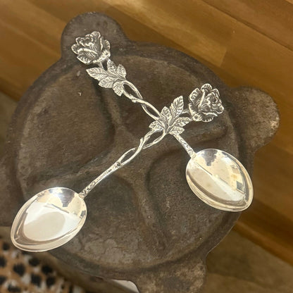 Hildesheimer 1920s Rose earrings