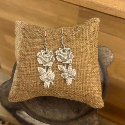 Hildesheimer 1920s Rose earrings