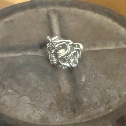 Hildesheimer 1920s Rose Spoon Ring