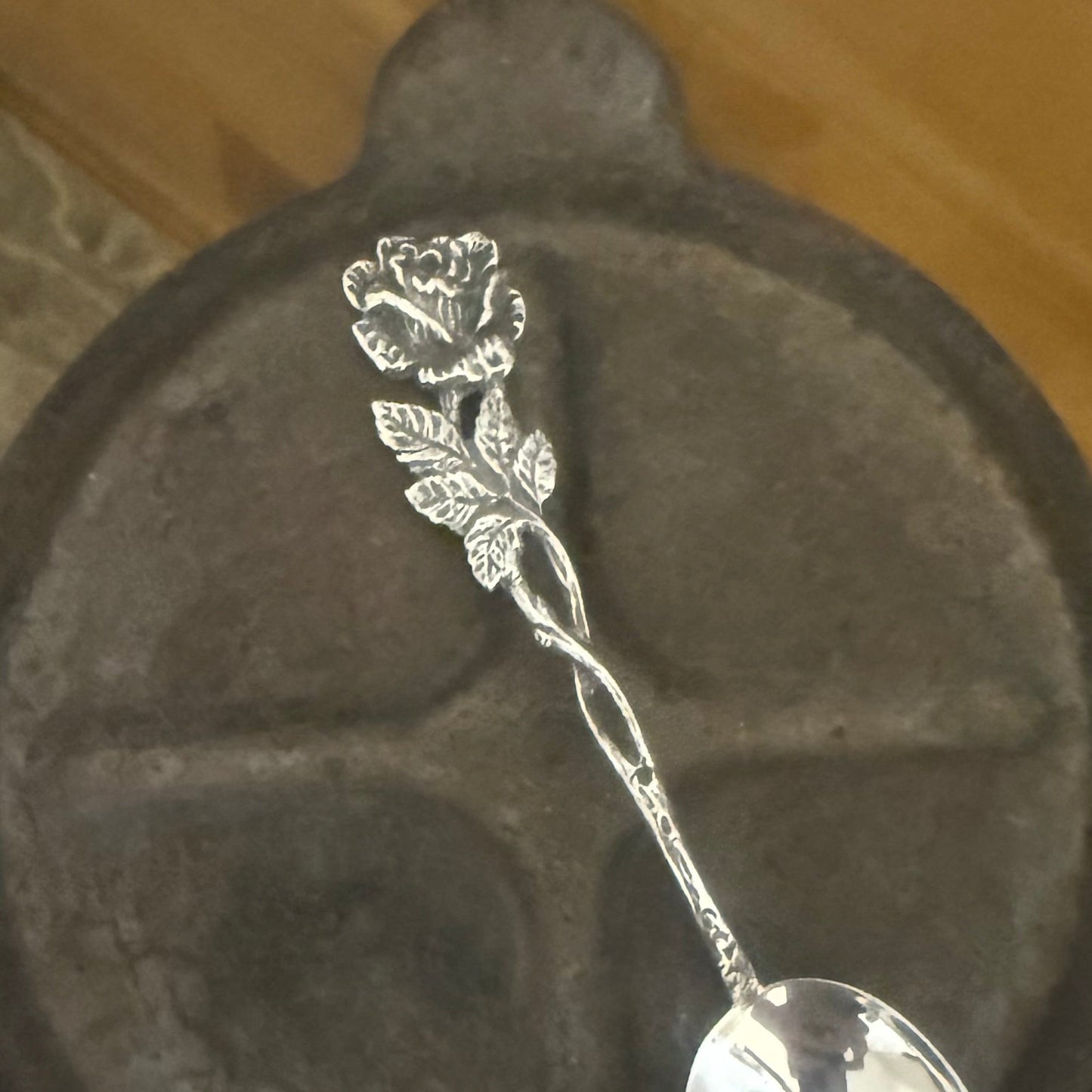 Hildesheimer 1920s Rose Spoon Ring