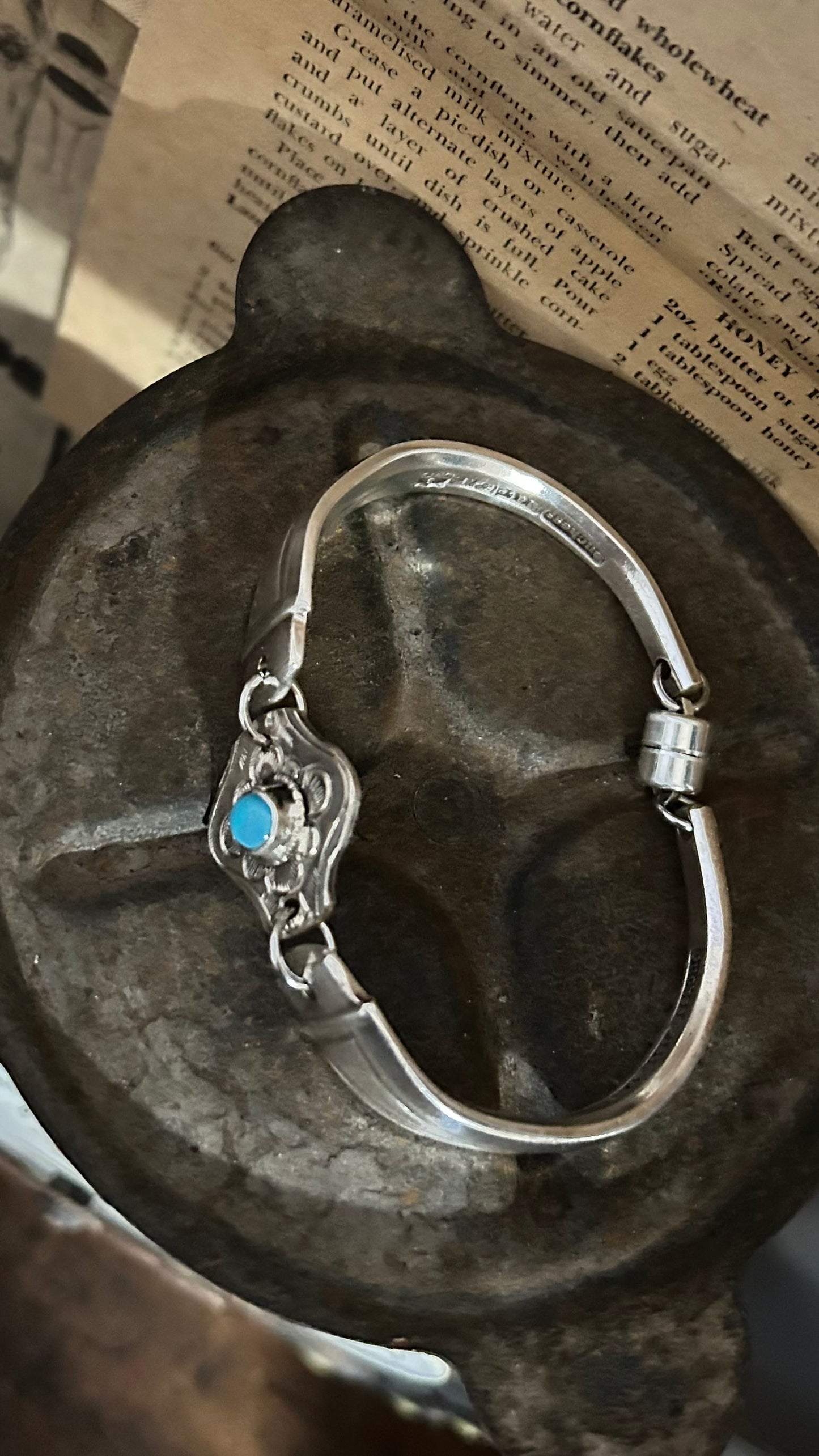 Silverware Bracelet - Tibetan Connector