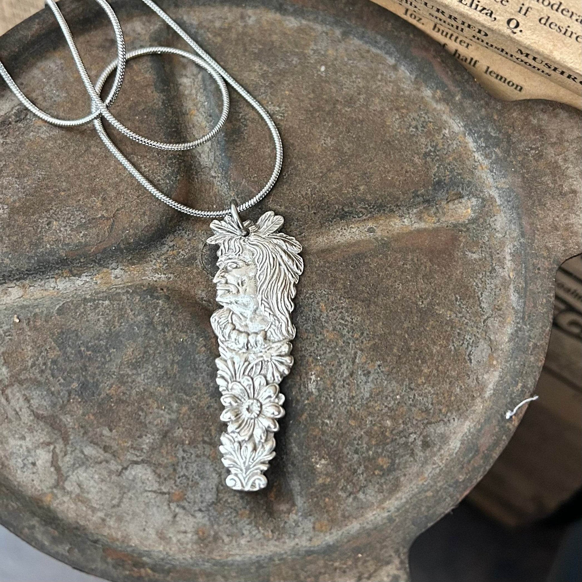 Vintage Necklace - Sterling Silver Spirit and Bloom - Molly Made