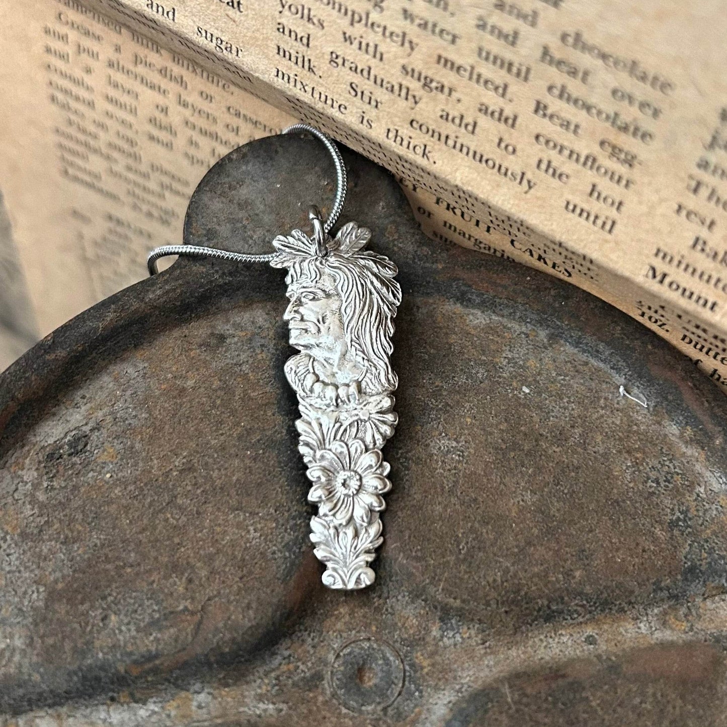 Vintage Necklace - Sterling Silver Spirit and Bloom - Molly Made