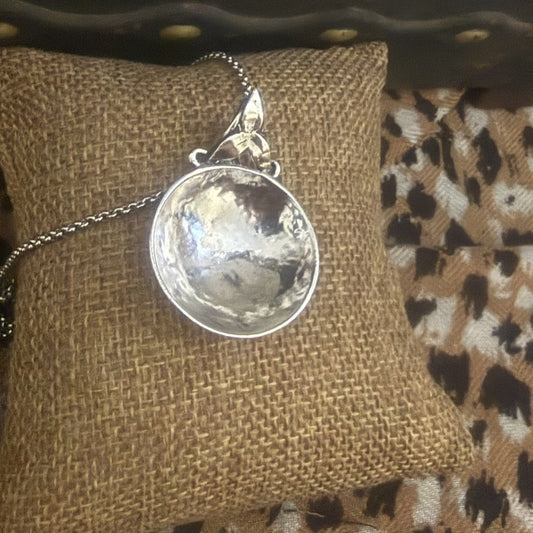 Sterling Silver Spoon Bowl Necklace