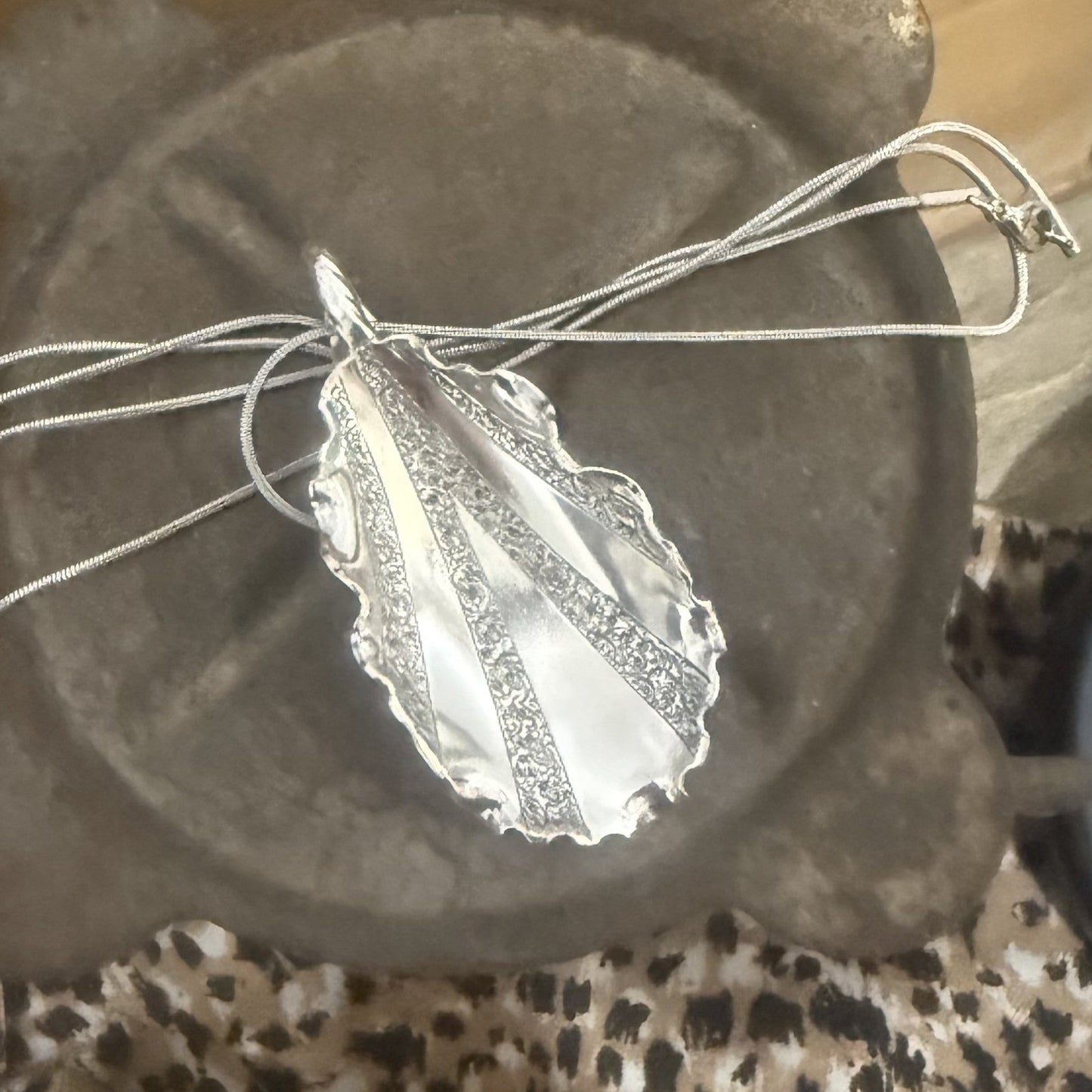 Scalloped Spoon Necklace