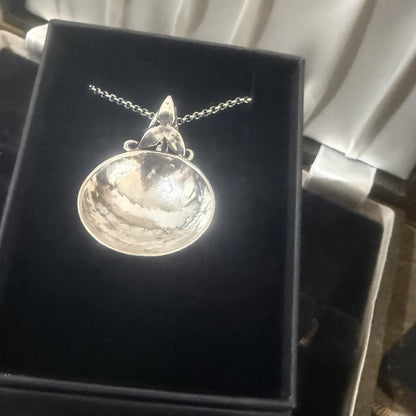 Sterling Silver Spoon Bowl Necklace