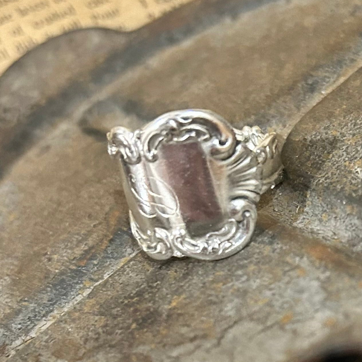 Sterling Silver Ring - Monogram B