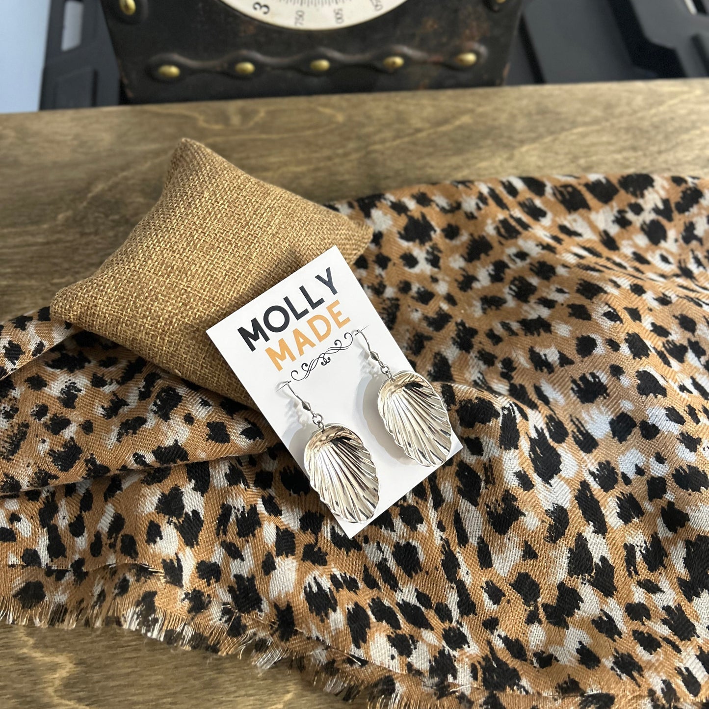 Sterling Silver Art Nouveau Spoon Bowl Earrings — Rodgers Sheffield, Early 1900s