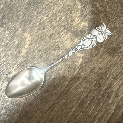Sterling Silver 1940s Fruit Motif Ring – Saddle Spoon Ring