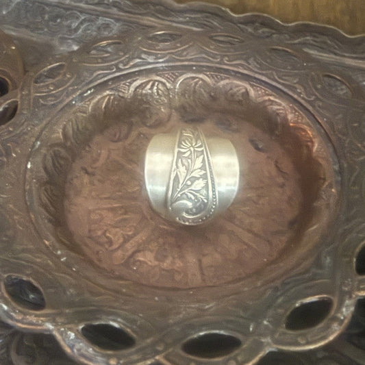 Sterling Silver Saddle Spoon Ring