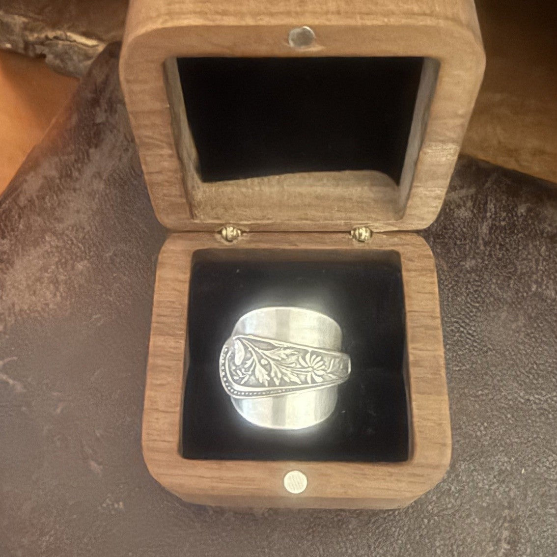Sterling Silver Saddle Spoon Ring
