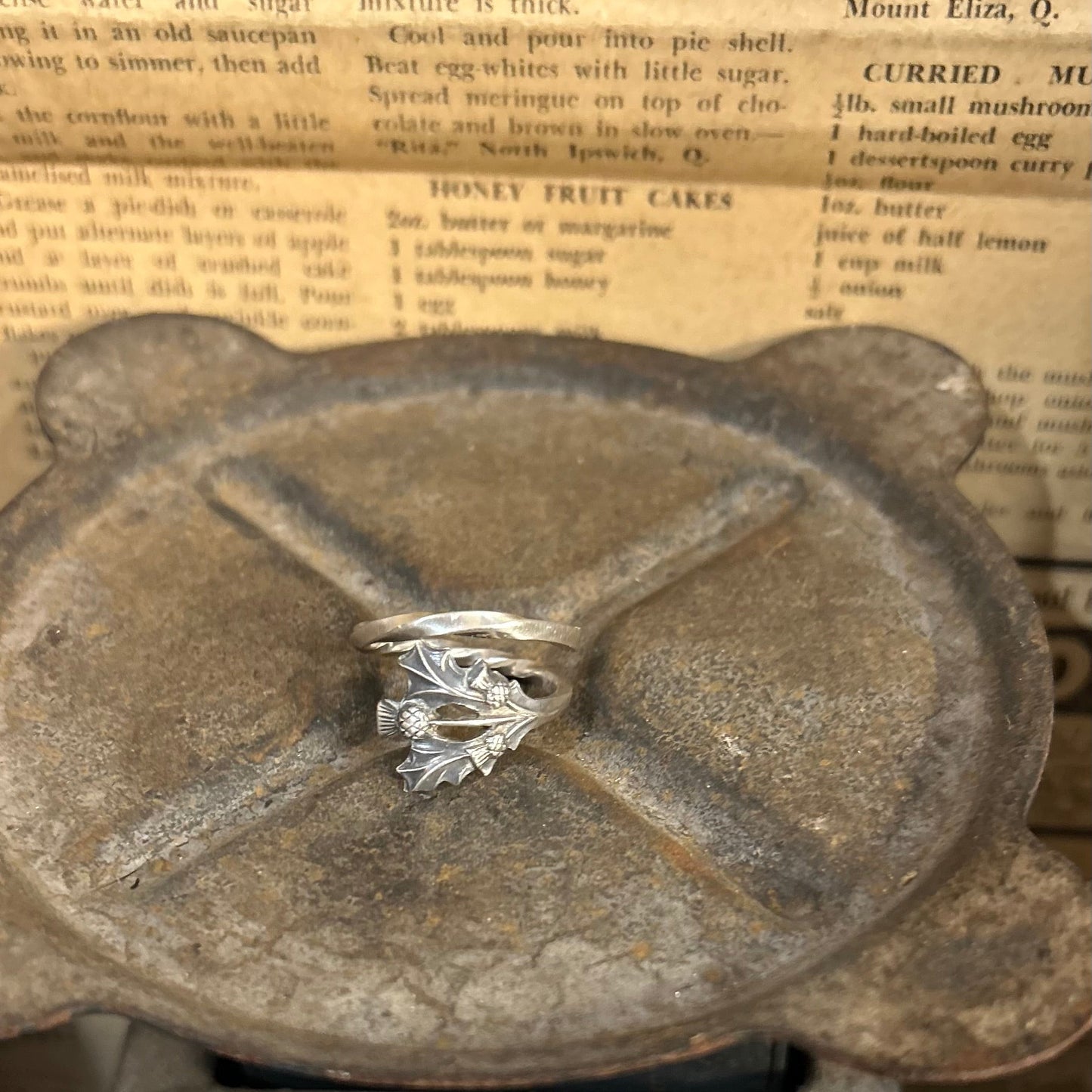 Silverware Ring - Stunning Thistle