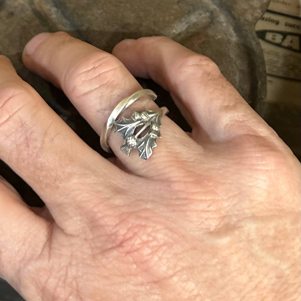 Silverware Ring - Stunning Thistle